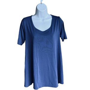 LulaRoe Size XS Periwinkle (Purplish/Blue) Tunic, Top, Short Sleeve